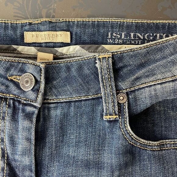 Burberry Brit Islington Low Rise Crop Boot Cut Jeans (altered length) Size 28 - Picture 4 of 12